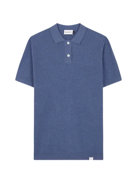 NOWADAYS ribbed-knit polo shirt Blue NOS038