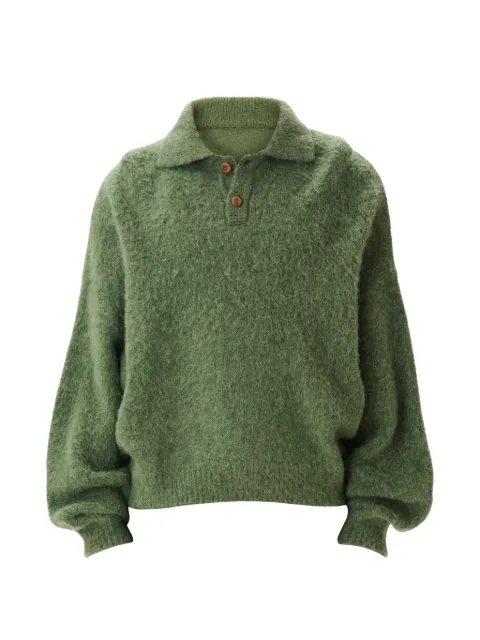 estudio niksen polo-collar sweater Green 2003