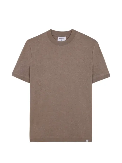 NOWADAYS ribbed-trim T-shirt Brown NAM0303D1