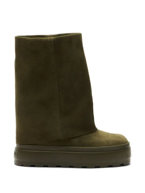 Casadei suede wedge ankle boots Green 2S336Y0801RENNA