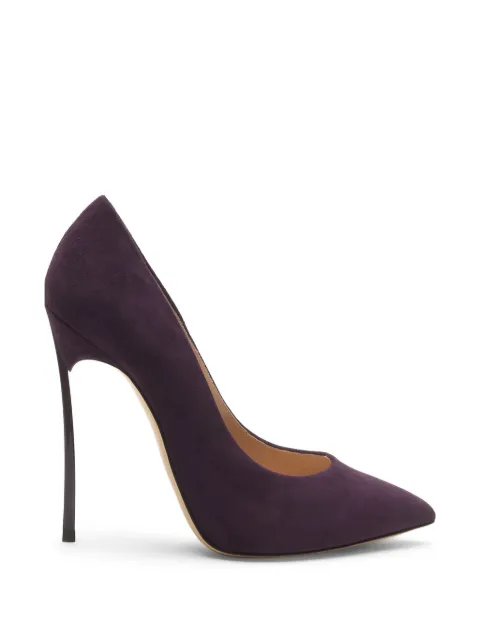 Casadei Blade suede pumps Purple 1F916W120TCAMOS