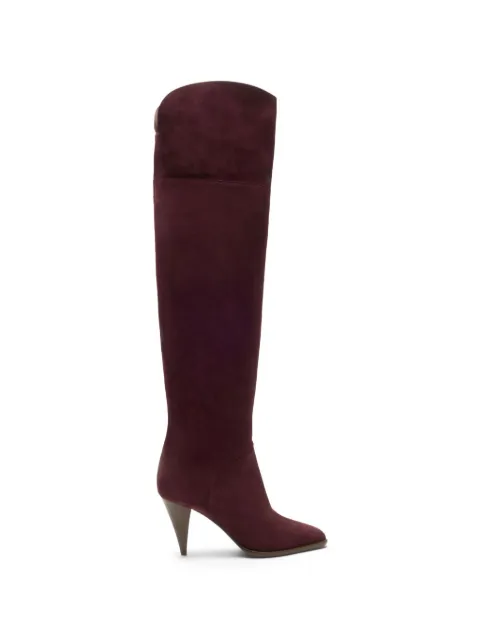 Casadei Venus Nomad suede over-the-knee boots Red 1T094C0801NOMAD