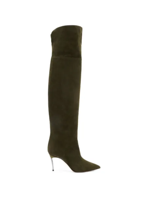 Casadei Blade Nomad Over The Knee boots Green 1T076A080MC1832
