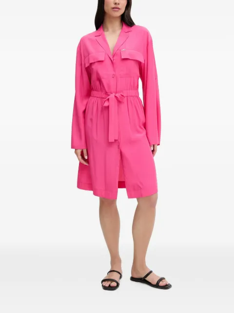 LIU JO belted chest-pocket mini dress Pink VA6137T2920