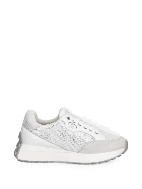 LIU JO mesh-panelled suede-trim sneakers White BA6041PX064