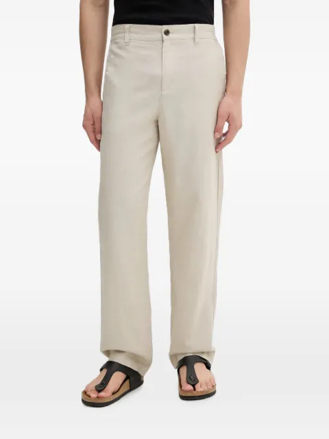 Les Deux elasticated-waistband straight-leg trousers Neutrals 1001862