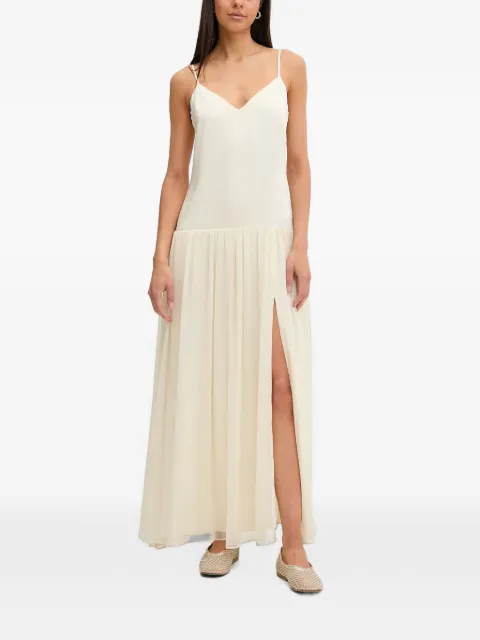 Bardot Linara side-slit maxi dress Neutrals 60257DB