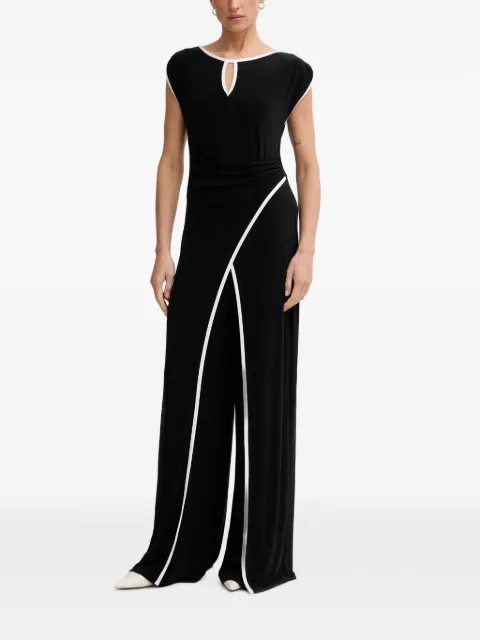 Joseph Ribkoff contrast-trim jumpsuit Black 262092X