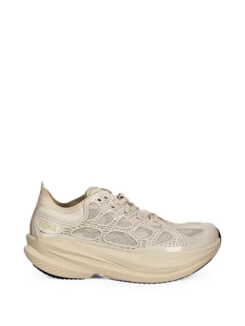 HOKA Mach X Caged mesh-panelled chunky-sole sneakers Neutrals 1168932