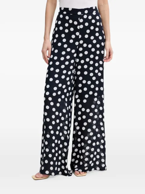 Joseph Ribkoff polka-dot-print trousers Blue 261305