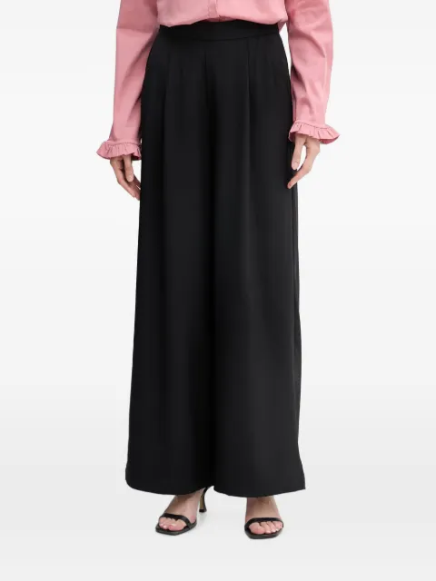 Joseph Ribkoff pleated wide-leg trousers Black 262622