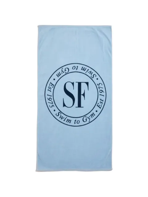 Seafolly logo-print beach towel Blue 72212TL