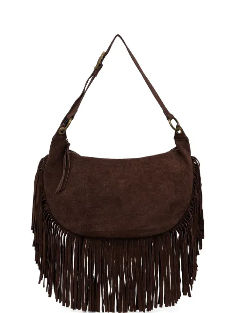 VICOLO fringe-trim suede shoulder bag Brown XAB0062