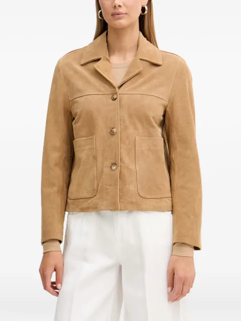 VICOLO button-up patch-pocket jacket Neutrals TAB0174