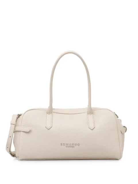 ERMANNO FIRENZE logo-plaque pebbled crossbody bag Neutrals D48ES010E2H