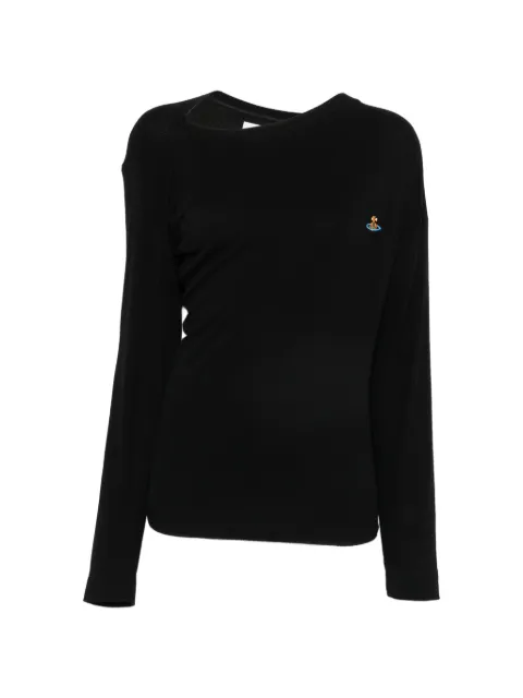 Vivienne Westwood long sleeve Hebo top Black 3G01003YJ00BON401