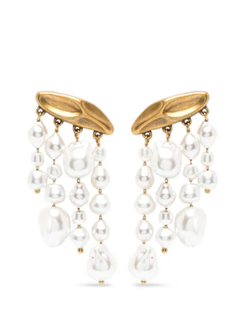 Cult Gaia faux-pearl drop earrings Gold JWER1310MT3339