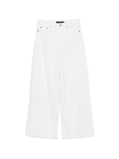 Lauren Ralph Lauren high-rise wide-leg jeans White 200B29287001