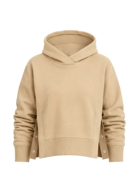 Arlo Mott Morris side-slit hoodie Neutrals 1027KHAKI