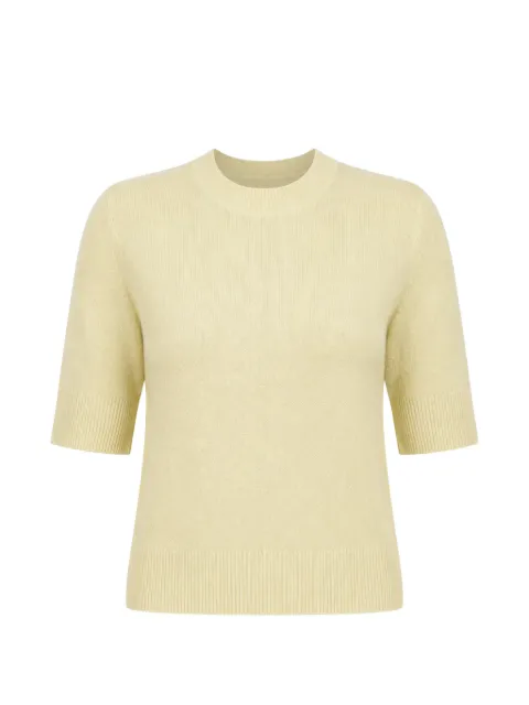 Le Kasha Chypre short-sleeve cashmere T-shirt Yellow CHYPRE