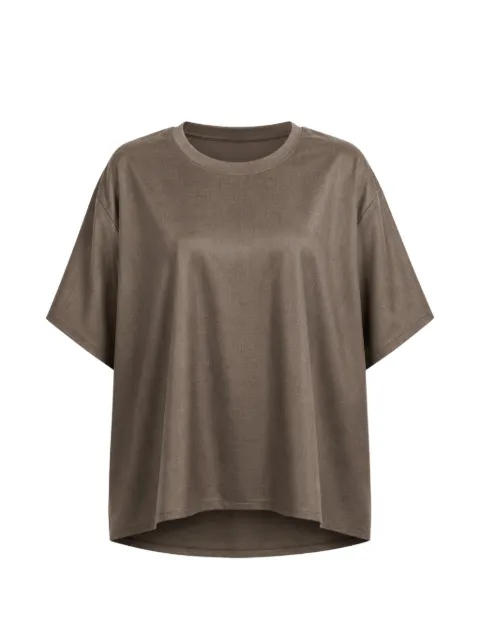 Dusan dropped-shoulder wool T-shirt Brown U1559DARKTAUPE