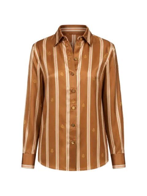 ZIMMERMANN striped shirt Brown 7731TS26R