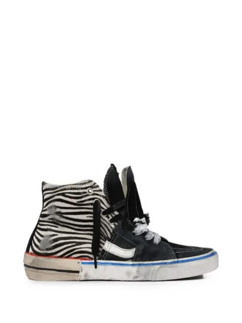PAUL EASTERLIN Caly zebra-print sneakers Black CS005BZBLACKZEBRA