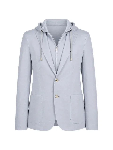 Eleventy hooded blazer Blue M75GIAK06BTCCTES0M11308