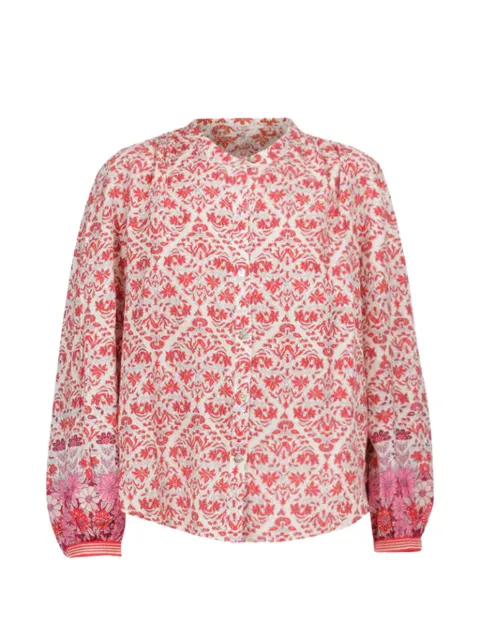 Xirena Faye damask-print shirt Red X5SGF045CBY