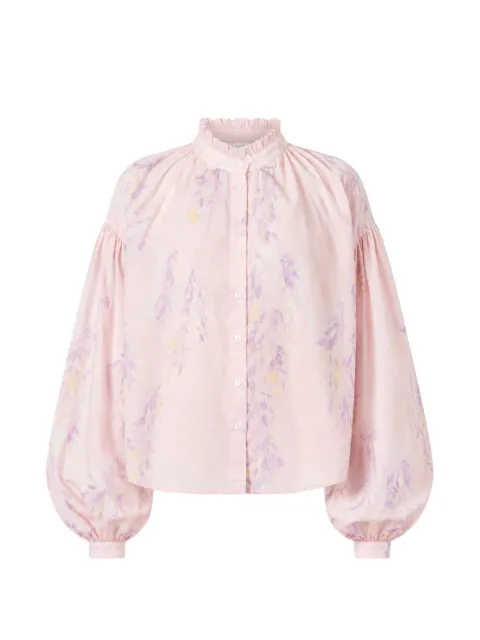 Thierry Colson Slava floral-print shirt Pink C6