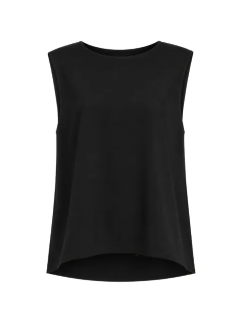 Dusan draped-back silk top Black U2720T