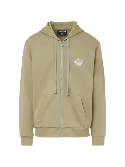 Iceberg logo-print zip-up hoodie Neutrals 26EJ1P0E04363295253