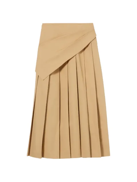 Claudie Pierlot pleated midi skirt Neutrals CFPJU00902