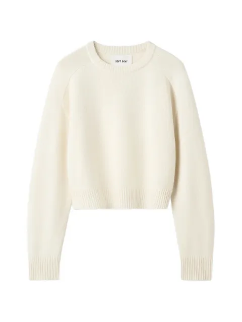 Soft Goat Classic crew-neck cashmere jumper Neutrals S252459010086FEATHERWHITE