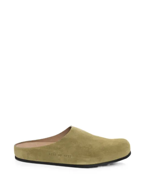Common Projects suede slip-on mules Green 62301033