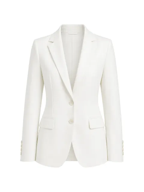 Eleventy single-breasted notched-lapel blazer White M80GIAI09TES0A16201