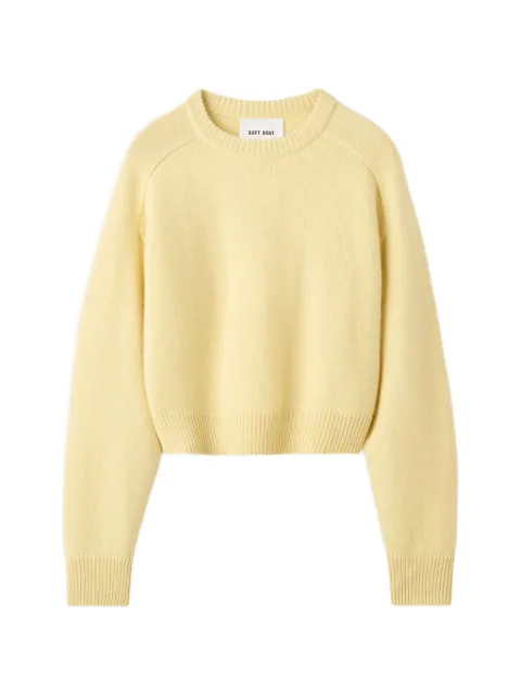 Soft Goat cashmere raglan-sleeve knitwear Yellow S252459012099HONEYDEWYELLOW