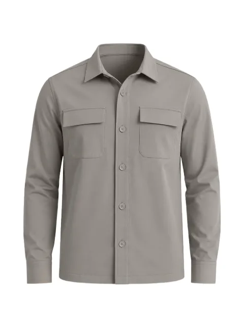 Pya button-up pocket-details shirt Grey P911W96Z096