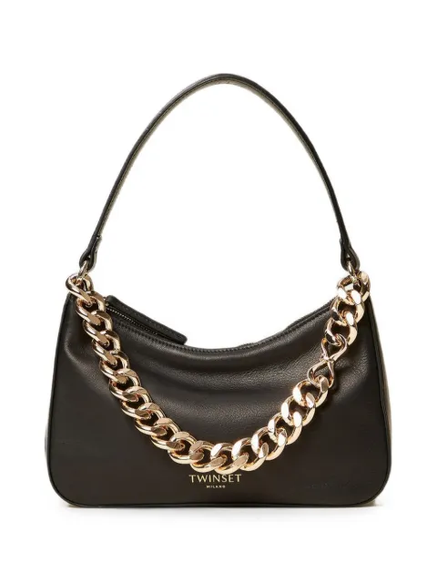 TWINSET small Liliane chain-link shoulder bag Black 999TB7012
