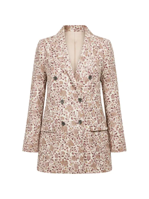 IBRIGU double-breasted coat Neutrals 15IBJKI51903BUTTER1