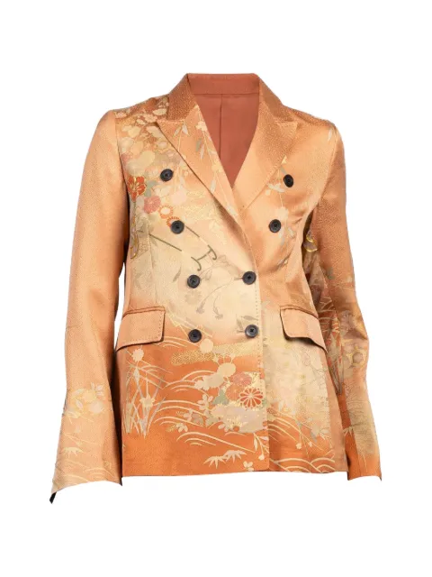IBRIGU Komon floral-print blazer Orange 15IBJKI50703