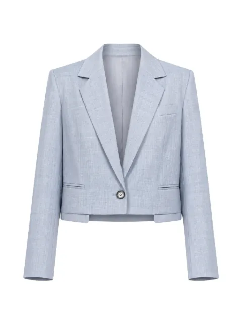 WE-AR4 The Bar cropped blazer Blue RBL0305450PALEBLUE
