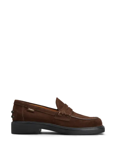 Tods Para Ótica Ventura suede penny loafers Brown XXW20L0IP70RE0