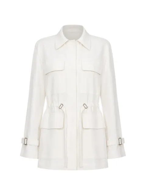 Kulson James drawstring-waist jacket White S26CLI3WJ003