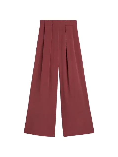 MOMONÌ Aspen pleated palazzo pants Red 265MMOPA019265MO04