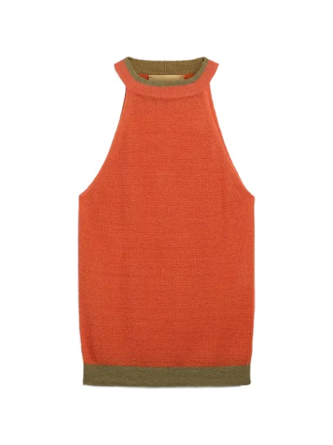 MOMONÌ Cary halter-neck top Orange 261MMOKN00926170MO