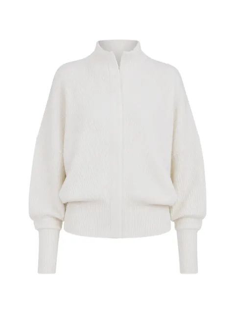 SA SU PHI batwing ribbed-knit cardigan White S267220100