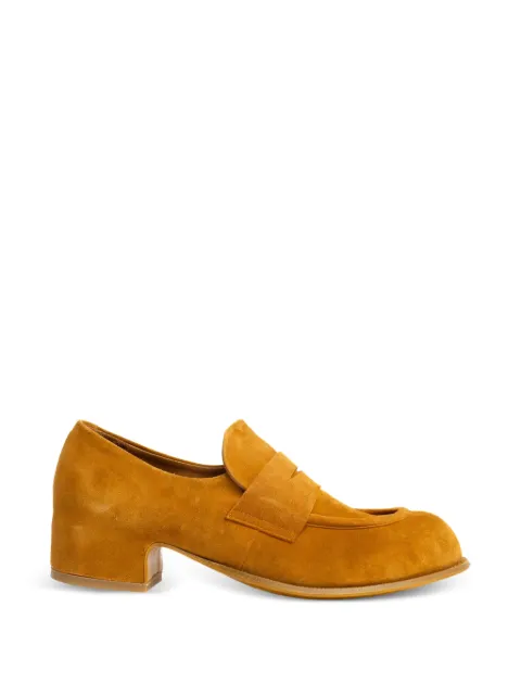 Épice suede penny ballet flats Neutrals THELMAPEACHMOSTARDA