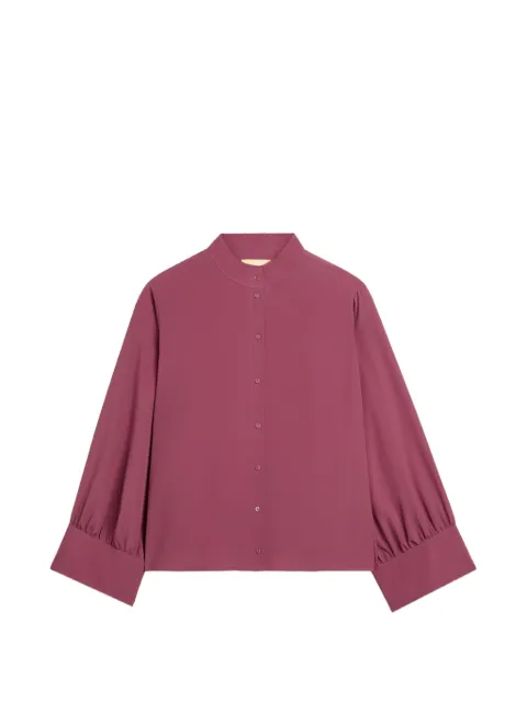 MOMONÌ Franklin stand-collar shirt Purple 265MMOSH040265MO04