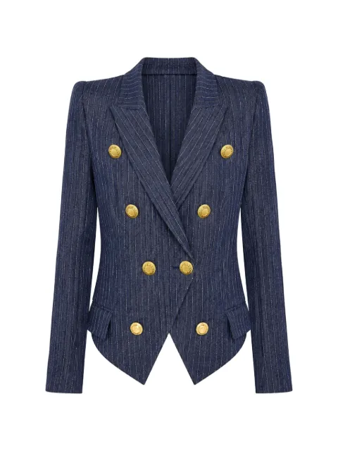L'Agence Solar double-breasted blazer Blue 10148HJB